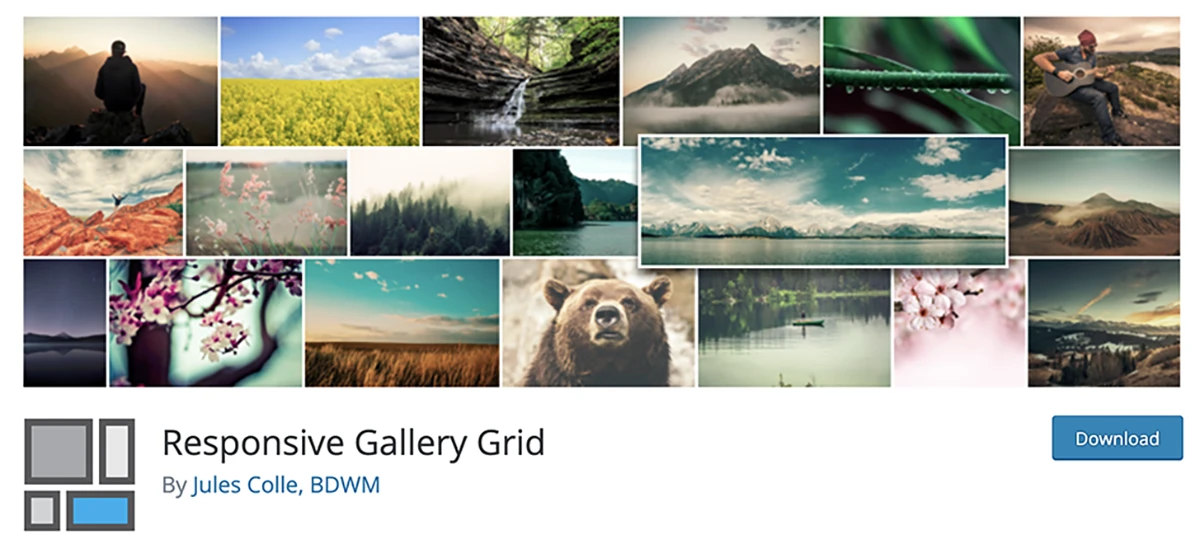 Complemento de cuadrícula de WordPress de Gallery Grid receptivo