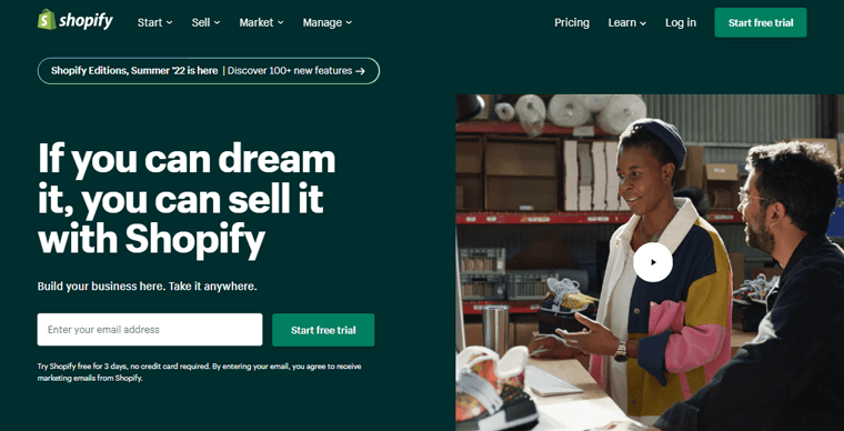 Shopify 電子商務網站建設者 SEO 平台