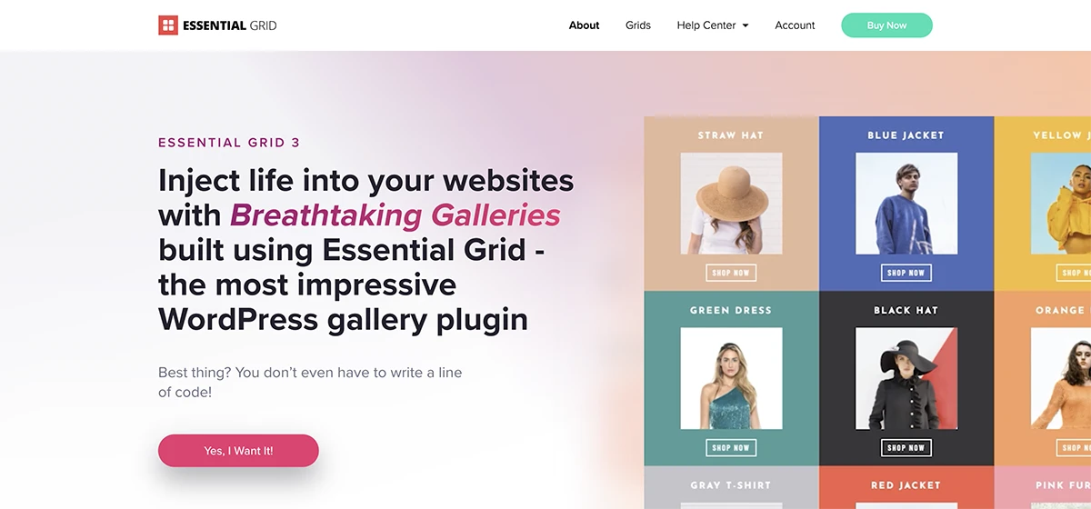 ปลั๊กอินกริด WordPress Essential Grid