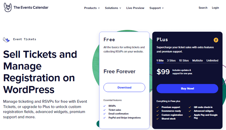 活动门票 WordPress 注册插件