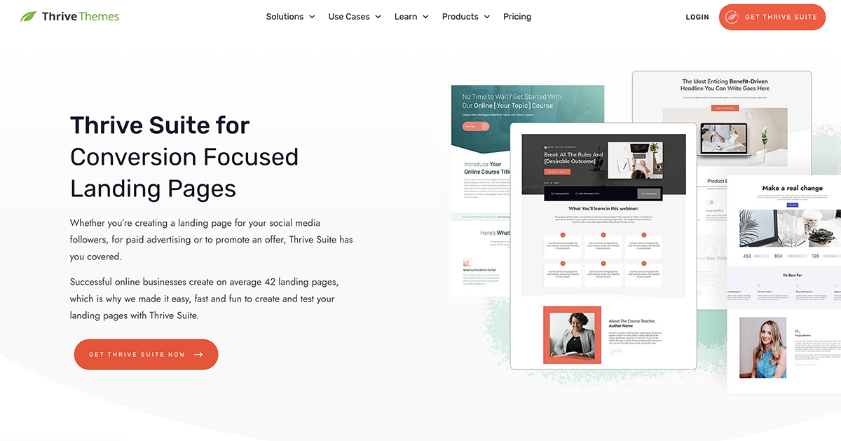WordPress ランディング ページ プラグイン Thrive Architect