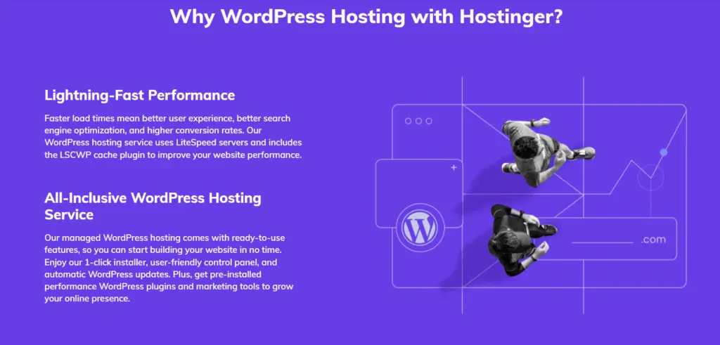 Il miglior hosting WordPress per principianti 2022: i migliori host 7 rispetto a 9 Hostinger wordpress hosting features