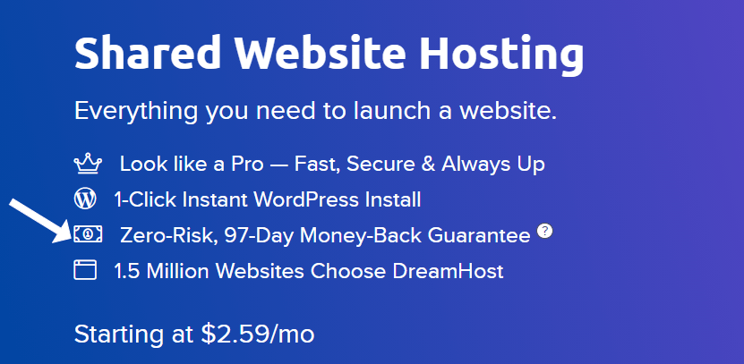Лучший обзор DreamHost 2021: мой личный 9-й тест на любовь / ненависть к удивительной правде! 4 dreamhost money back gurantaee