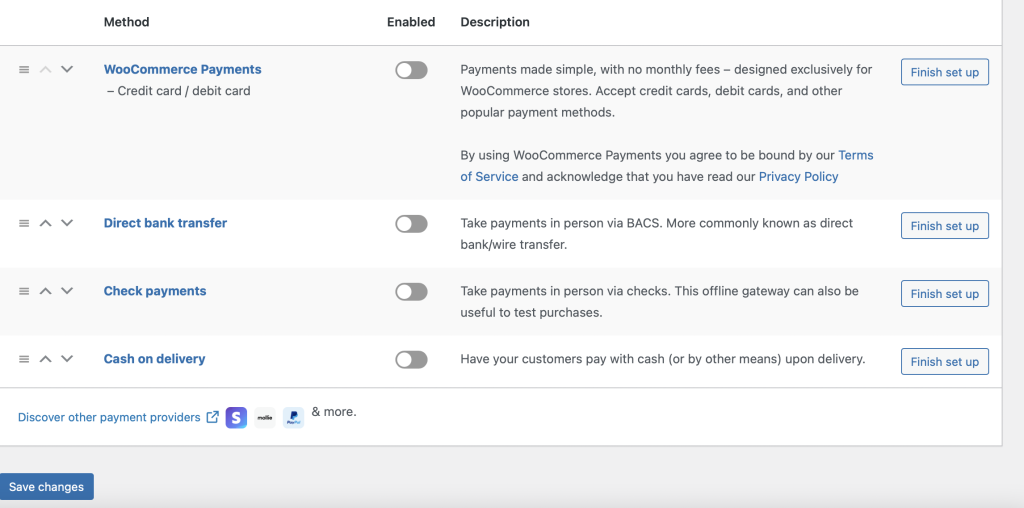 payments-woocommerce - كوبونات متقدمة WooCommerce payment options