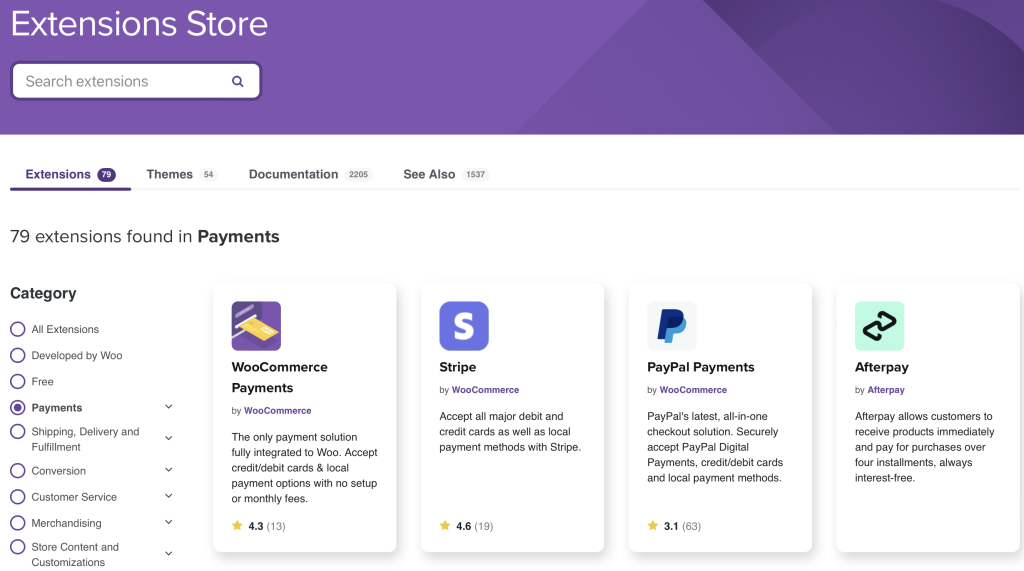 woocommerce-extension-store - كوبونات متقدمة WooCommerce Extensions Store