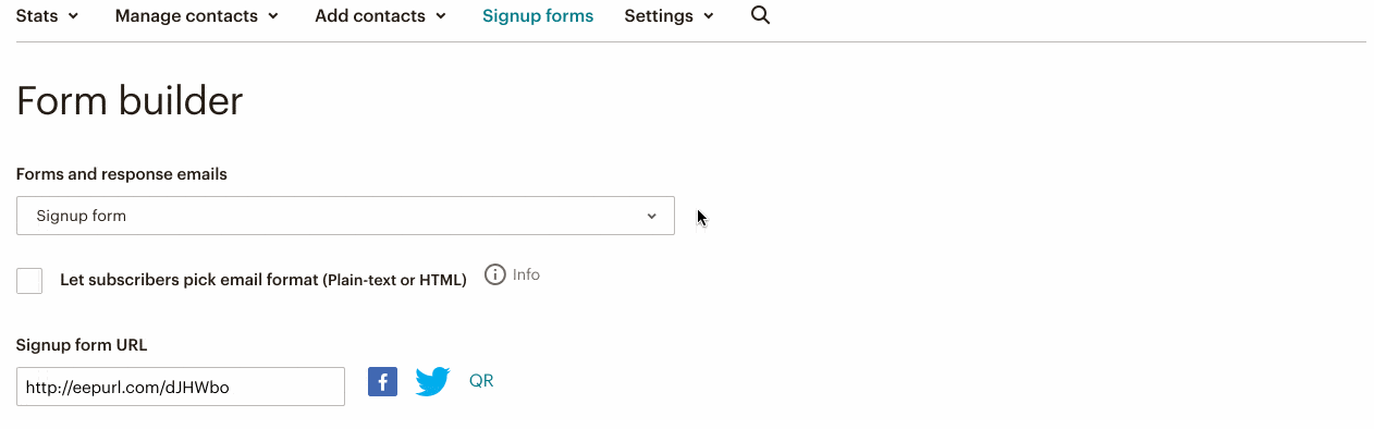 WordPress で Mailchimp フォームを翻訳します。