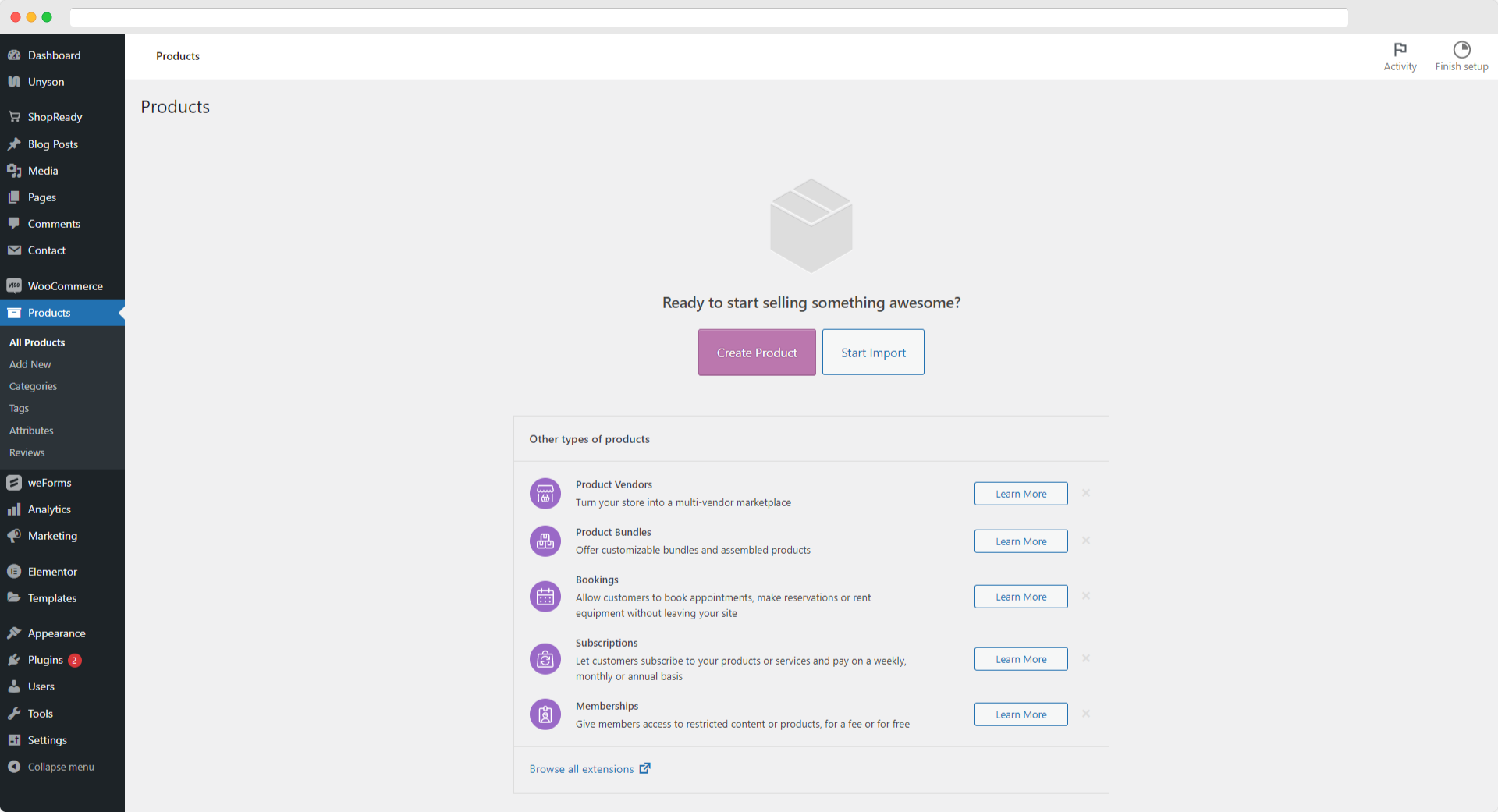 Produtos para o seu WooCommerce