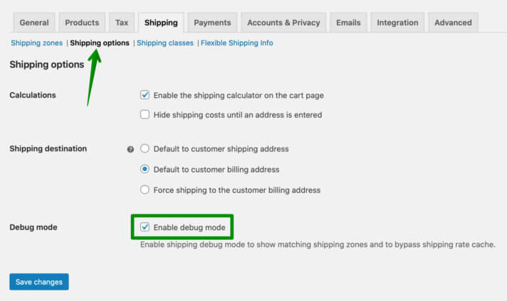 WooCommerce 発送デバッグモード