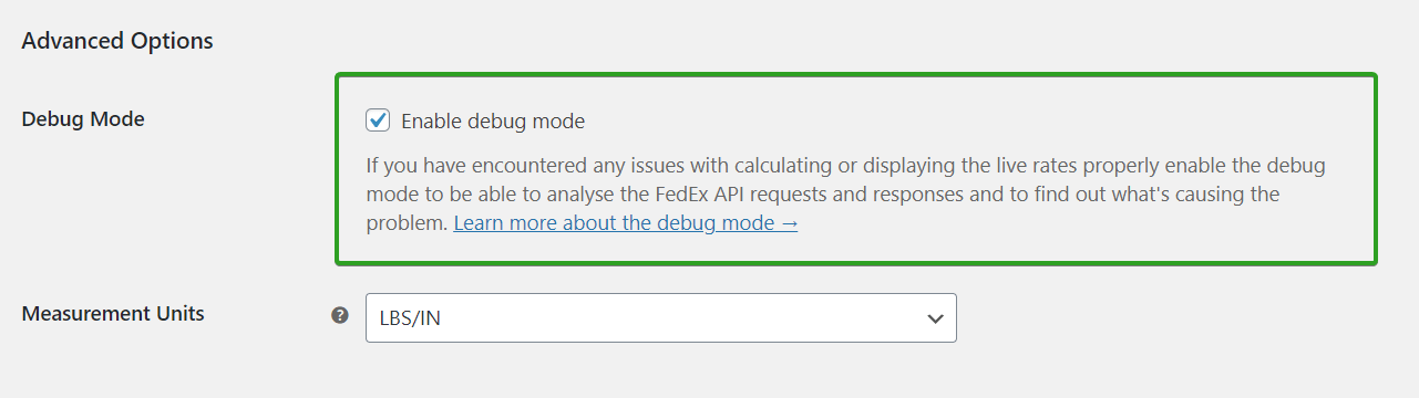 وضع تصحيح FedEx WooCommerce