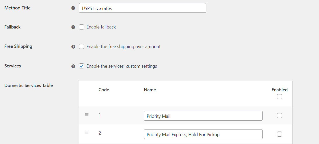 Servicii personalizate USPS