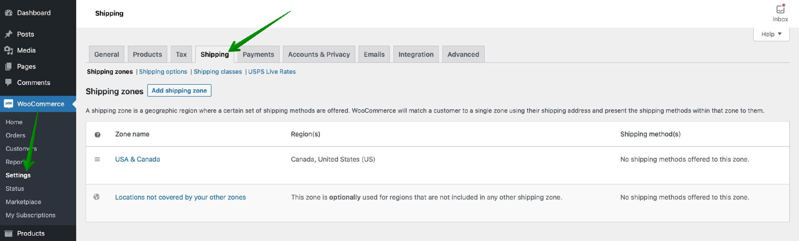 usps live rates zone de expediere