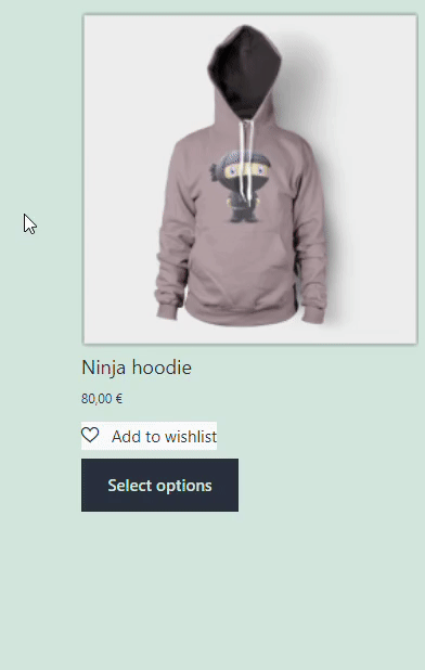 lista de desejos woocommerce