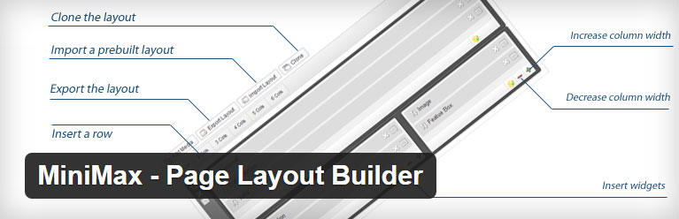 MiniMax — бесплатный плагин для создания страниц для WordPress Page Layout Builder