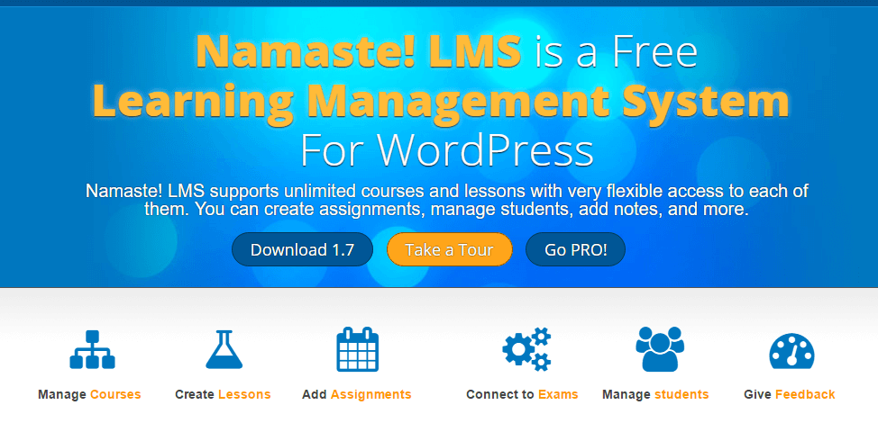 Namaste Lms Free LMS WordPress الإضافات