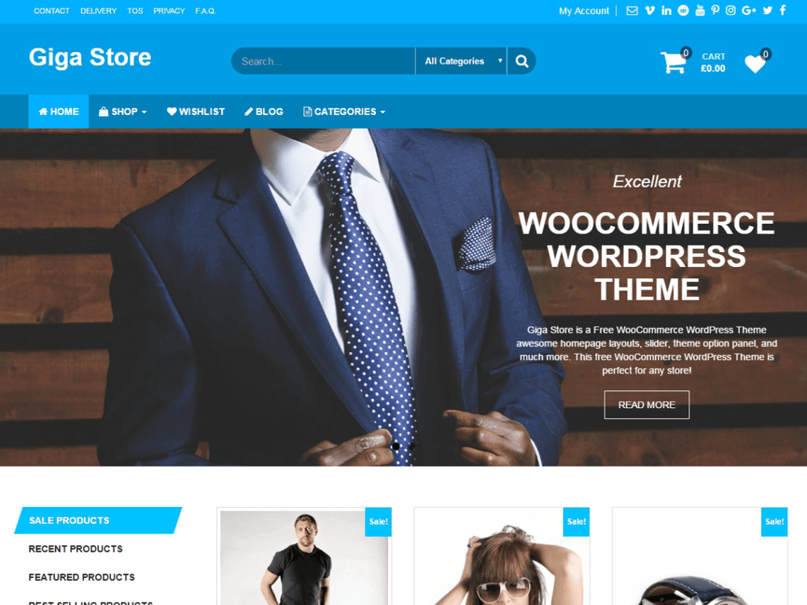 Thème WordPress Giga Store