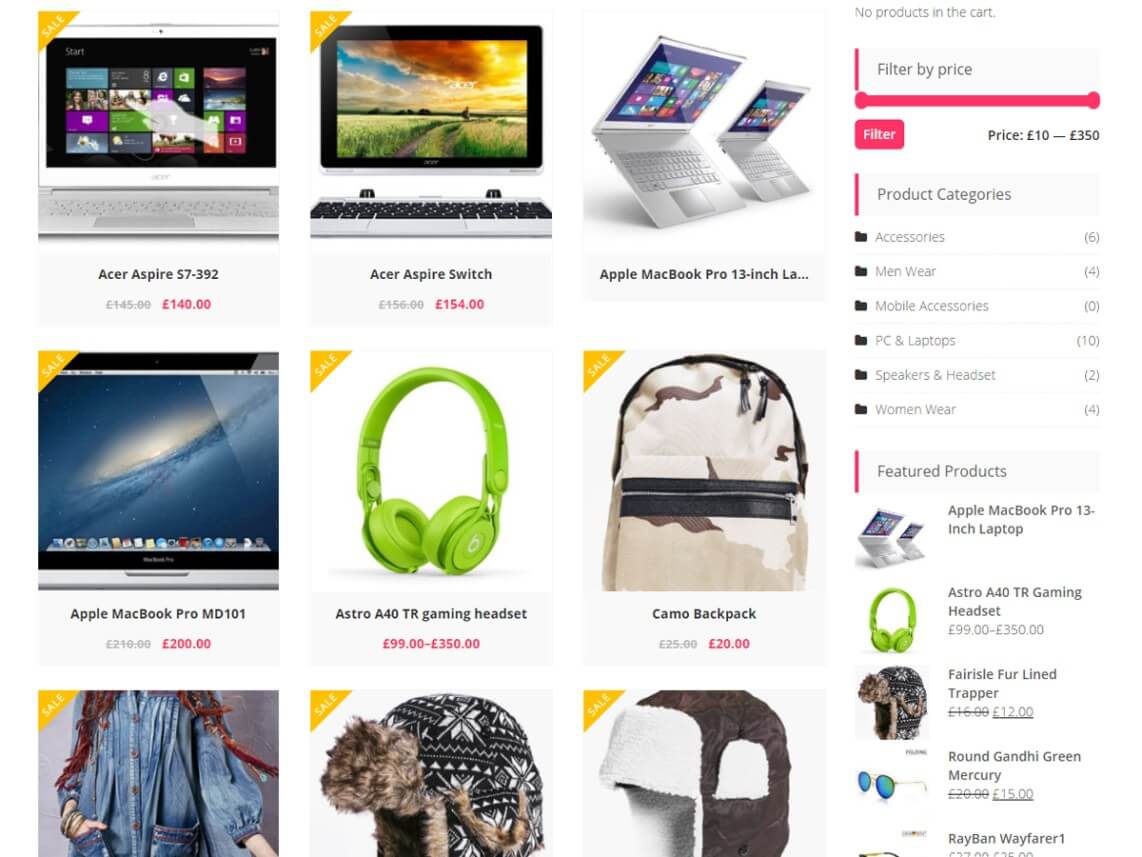 Thème WordPress Metro Store