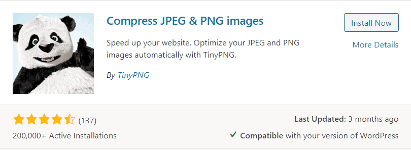 TinyPNG WordPress 插件,用于图像压缩和优化。