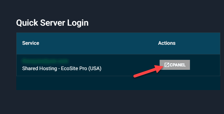 entrar no cpanel