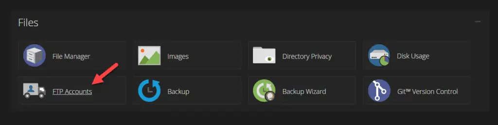 Contas FTP cPanel