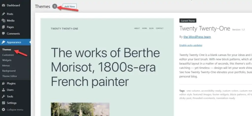 Após exclusão permanente de temas no wordpress