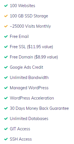 Hostinger premium paylaşılan barındırma özellikleri