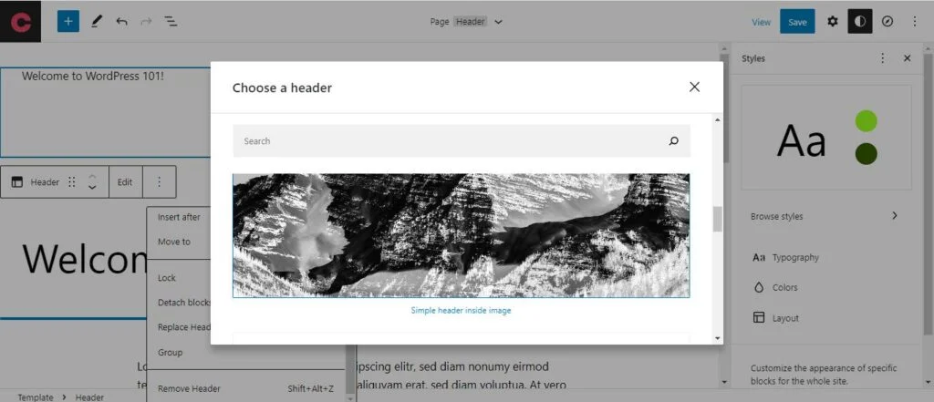 WordPress 6.1 - 新功能(以及我们应该期待的) 4 wordpress 6 1 header styles - WordPress 6.1 - New Features (And What We Should Expect) - WordPress 6.1