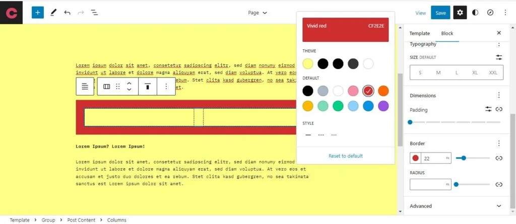 WordPress 6.1 - 新功能(以及我们应该期待的) 8 WordPress 6.1 Styling margin and padding size, design, and colors