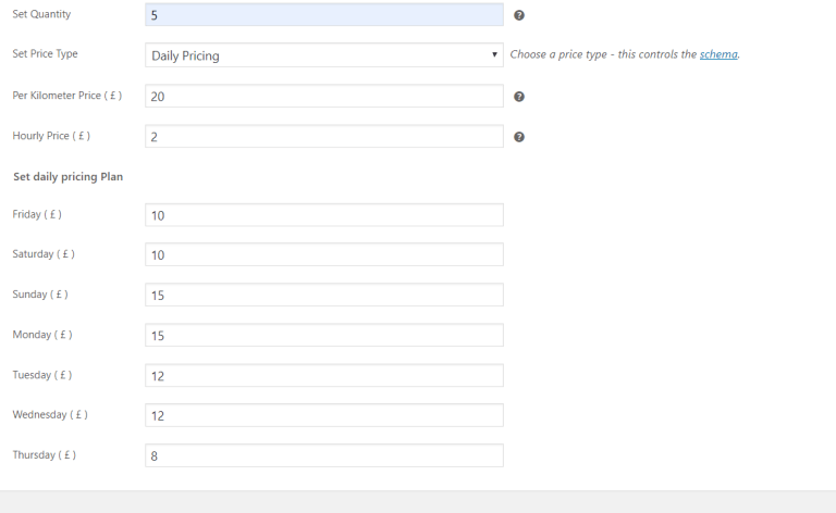 Daily Pricing Plan