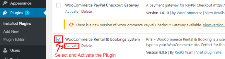 RnB" Booking Plugin