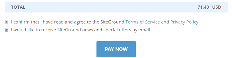 compra de alojamiento en el sitio siteground hosting purchase