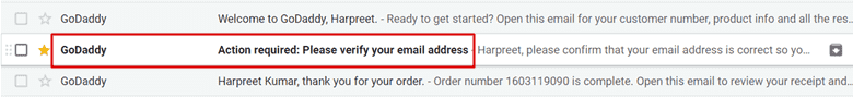 verifikasi email godaddy godaddy email verification