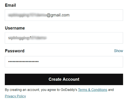 akun godaddy godaddy account