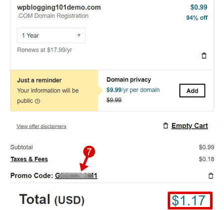 godaddy 99 sen domain godaddy 99 cent domain