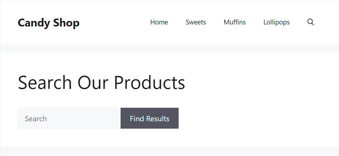 the new search form