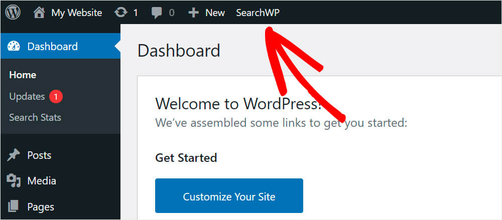 go to the searchwp settings