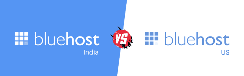 bluehost 인도 대 bluehost com