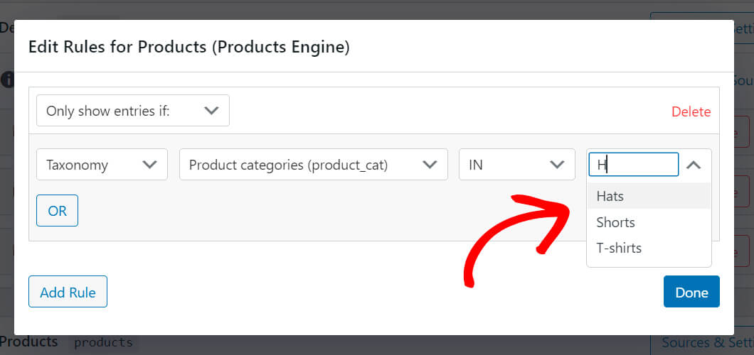 type the name of your category