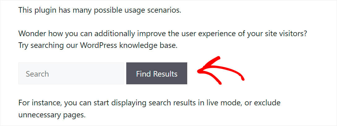 a search bar within the post's body