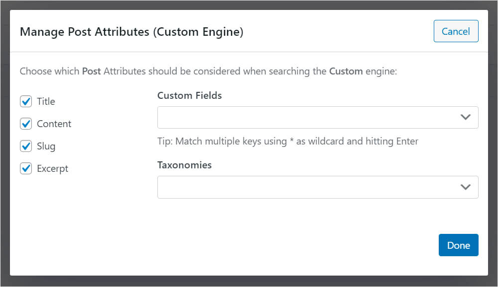 manage attributes