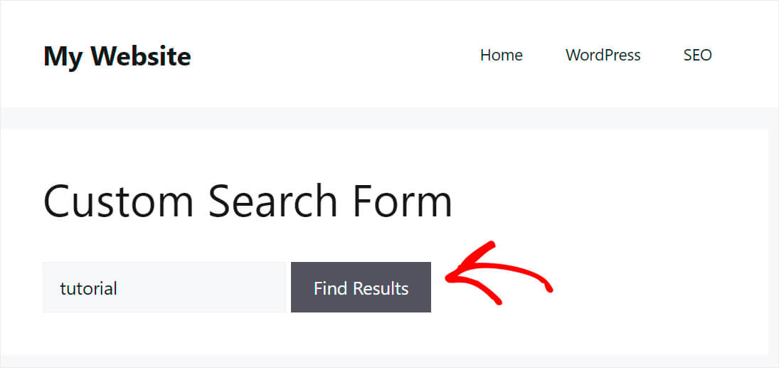press find results