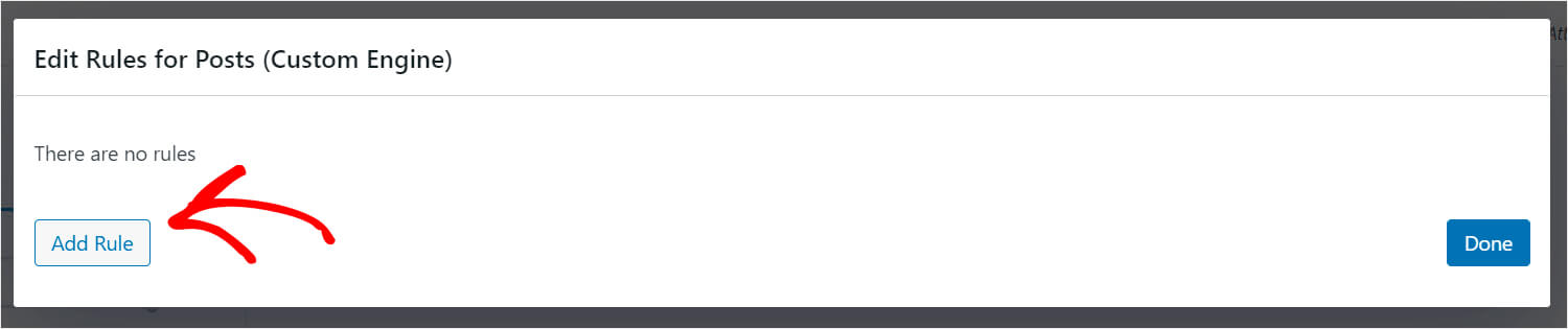 click add new rule