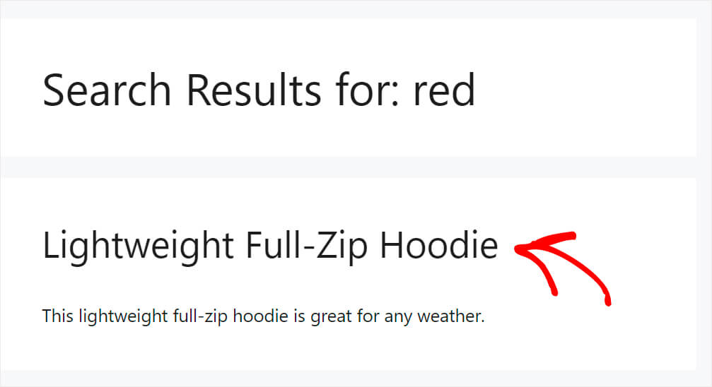we found the product