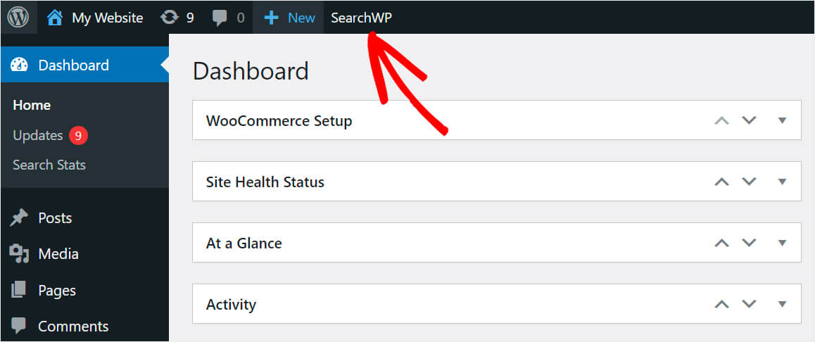 go over to the searchwp settings