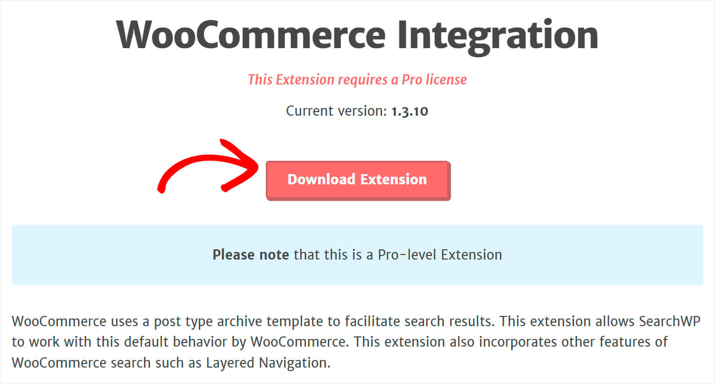 download the woocommerce integration extension