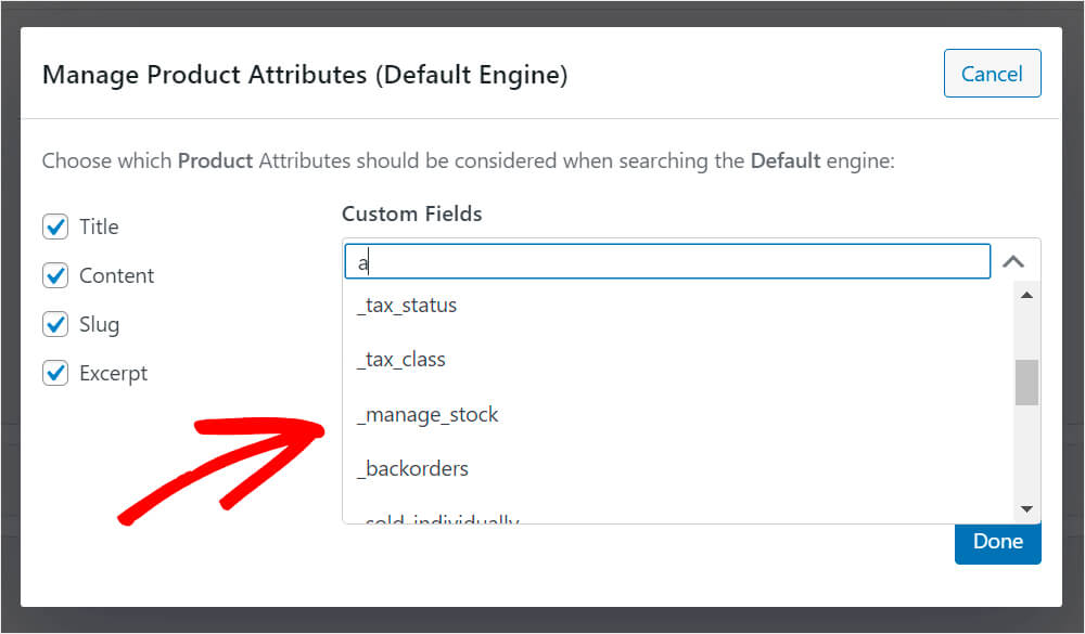 manage product attributes