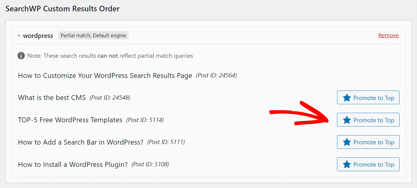 promote a post to top