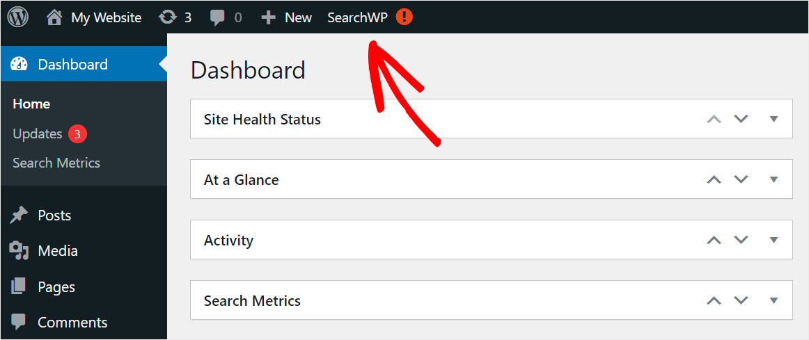 click SearchWP