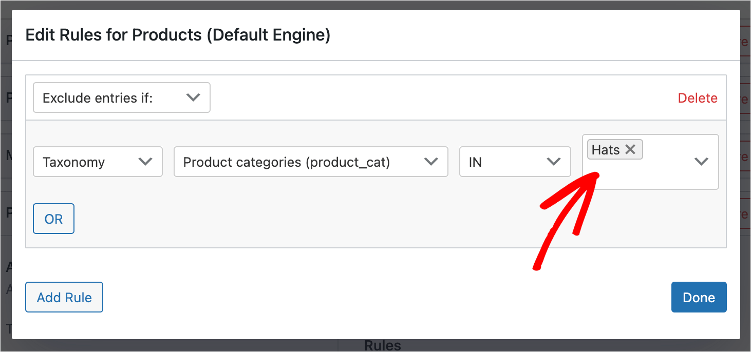 add a category you'd like to exclude