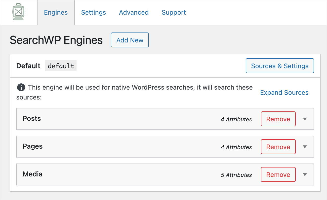 the Default search engine