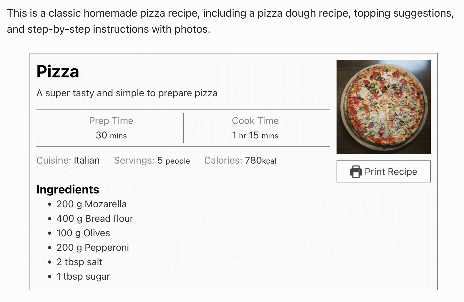 an example of a custom post type